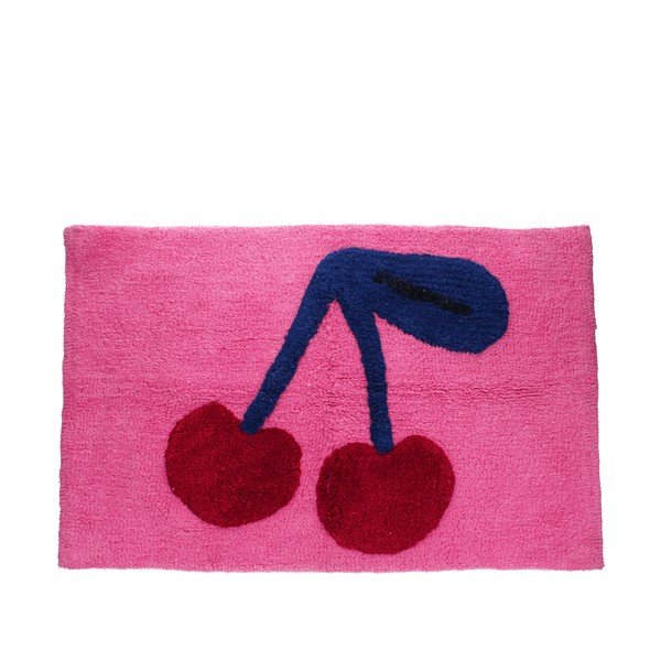 Rožinės spalvos iš tekstilės vonios kilimėlis 83x52,5 cm Cherry – Rex London