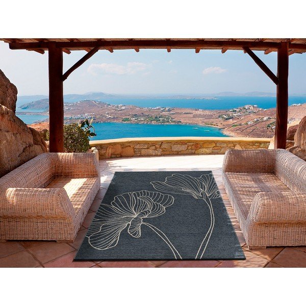 Lauko kilimas antracito spalvos 76x150 cm Velvet Gris – Universal-image-1