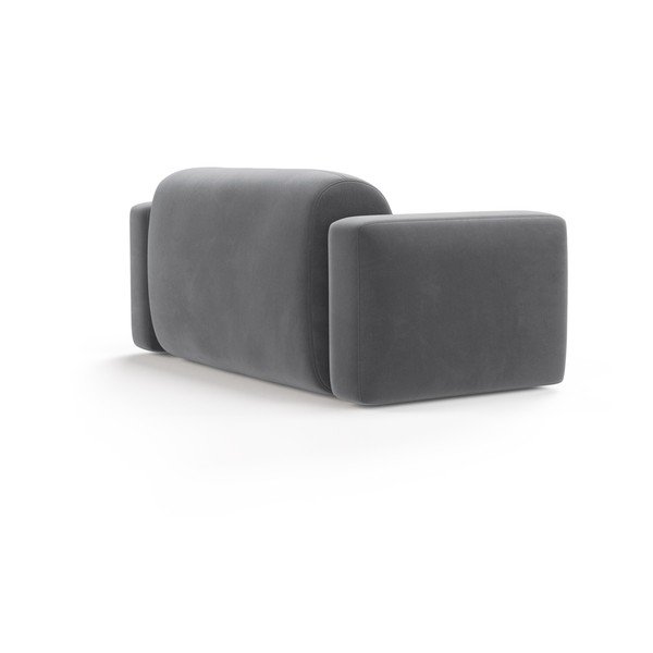 Pilkos spalvos iš velveto sofa 180 cm Strino – Cosmopolitan Design-image-2