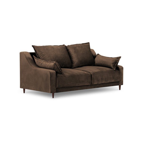 Ruda aksominė sofa Mazzini Sofas Freesia, 150 cm-image-2