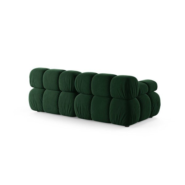 Tamsiai žalios spalvos sofa iš velveto 188 cm – Micadoni -image-2