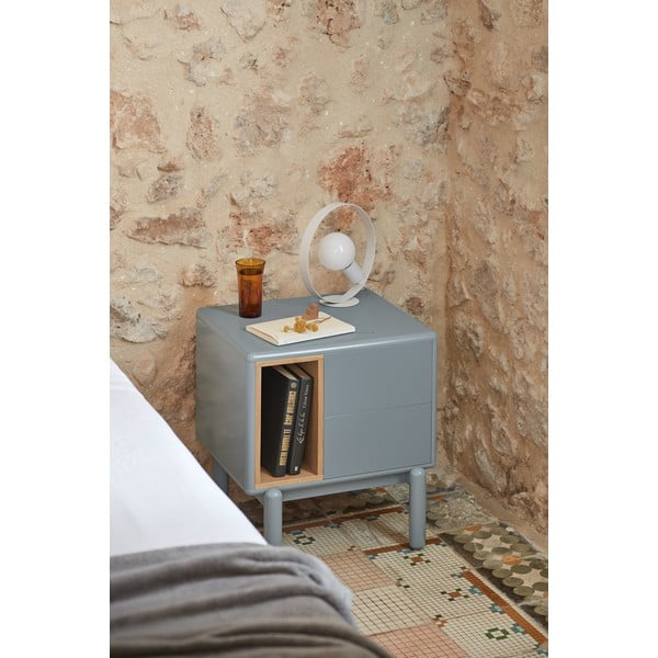 Naktinis staliukas mėlynos spalvos/pilkos spalvos Corvo – Teulat-image-2