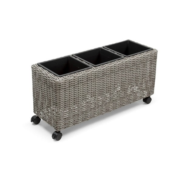 Pilkos spalvos sodo vazonas Bonami Essentials Natural-image-3