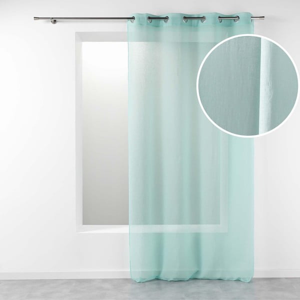 Mėtų spalvos permatoma užuolaida 140x280 cm Telma – douceur d'intérieur-image-2
