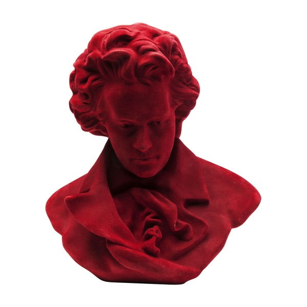 Dekoratyvinė raudona kompozitoriaus statula Kare dizainas
