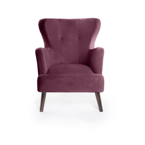 Iš velveto krėslas violetinės spalvos su atlošu Noemye – Bonami Selection