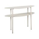 Pilkos spalvos iš metalo konsolinis staliukas 28x90 cm Riqueza – Leitmotiv