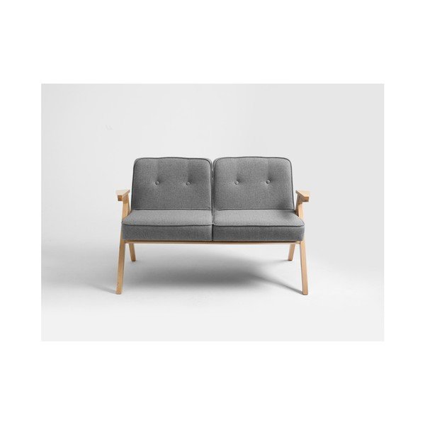 Pilka dvivietė sofa "Custom Form Vinc-image-3