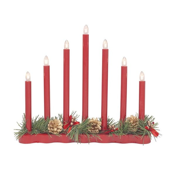 Šviečianti dekoracija raudonos spalvos su Kalėdų motyvu Hol – Markslöjd