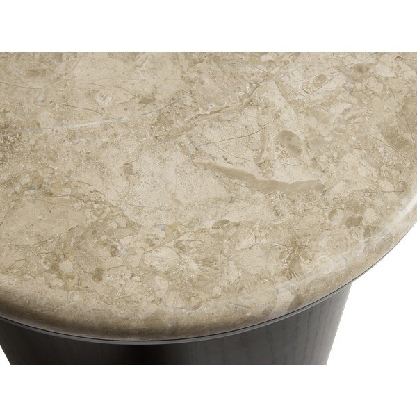 Su marmuriniu stalviršiu apvalios formos šoninis stalas ø 45 cm Piazze – Unique Furniture-image-2