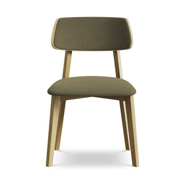 Žalios spalvos iš medienos masyvo valgomojo kėdė Niu – Makamii-image-1