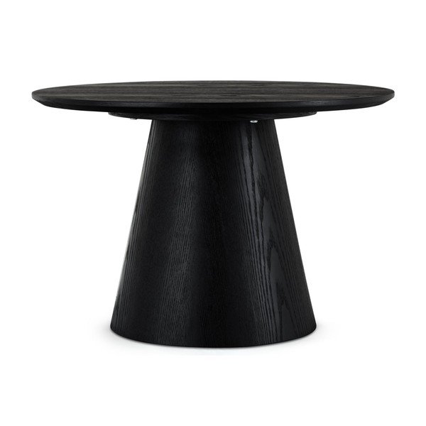 Kavos staliukas juodos spalvos iš ąžuolo ø 60 cm Tango – Furnhouse-image-2