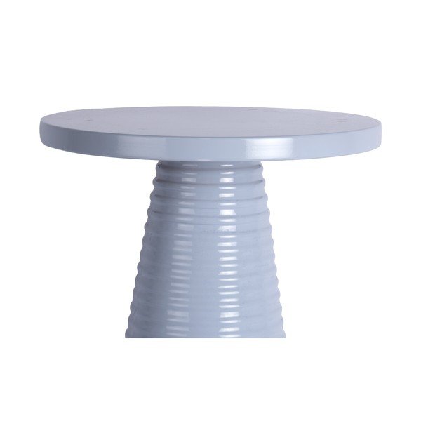 Iš metalo apvalios formos šoninis stalas ø 40 cm Catania Ribbed – Leitmotiv-image-2