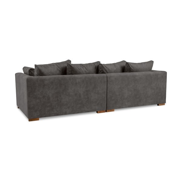 Iš dirbtinės odos sofa antracito spalvos 266 cm Hamburg – Scandic-image-3