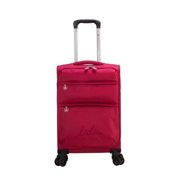Lulucastagnette Luciana bordo raudonos spalvos 4 ratų bagažas, 71 l