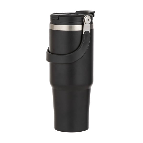 Juodos spalvos iš nerūdijančio plieno butelis Kelioninis buteliukas 1 l Eco – Ladelle