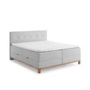 Šviesiai pilka lova su dėže 180x200 cm Catania - Meise Möbel