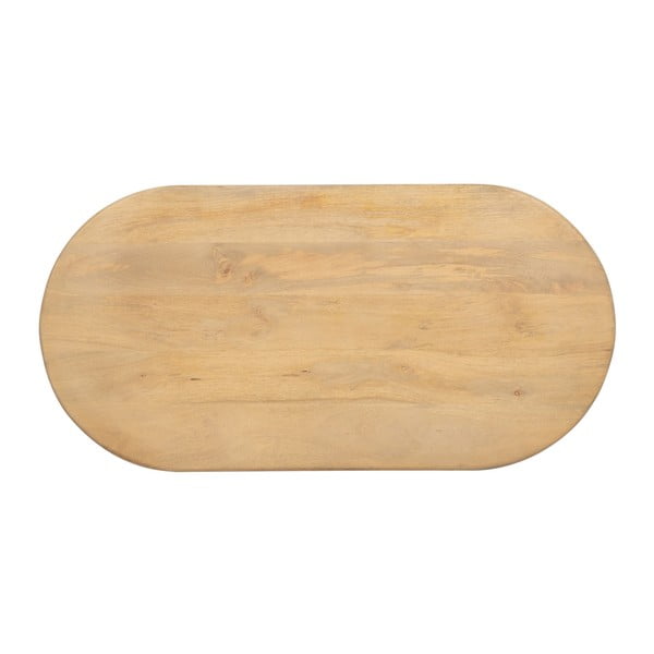 Iš mango masyvo kavos staliukas natūralios spalvos 60x120 cm Montmartre – Ixia-image-3