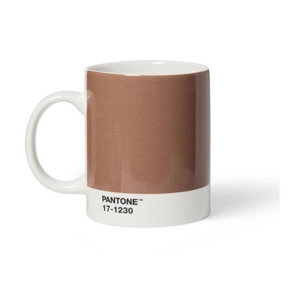 Šviesiai rudos spalvos iš porceliano puodelis 375 ml Mocha Mousse 17-1230 – Pantone