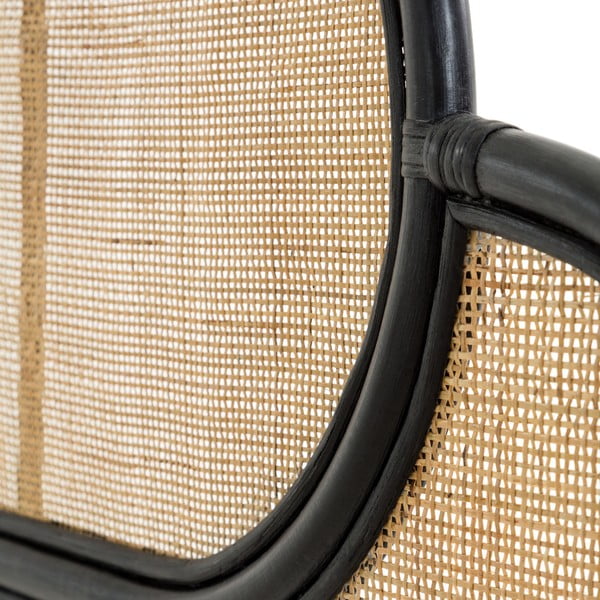 Rotango lovos galvūgalis su juodomis detalėmis Kave Home Lalita, 170 x 120 cm-image-3