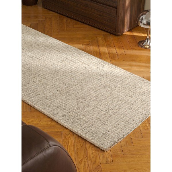 Smėlio spalvos iš vilnos kilimas 80x250 cm Eloise – Hanse Home-image-3