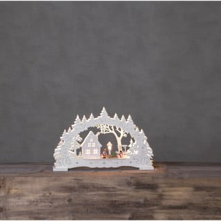 Balta LED šviesos dekoracija Star Trading Ulm, aukštis 27 cm