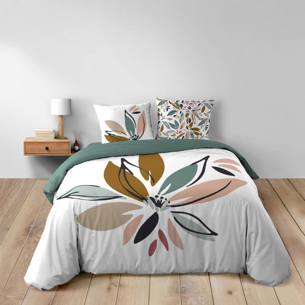 Baltos spalvos iš medvilnės dvigulė/itin ilga patalynė 240x220 cm Octavia – douceur d'intérieur