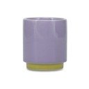 Žalios spalvos/violetinės spalvos iš molio puodelis 130 ml Duo – ONA
