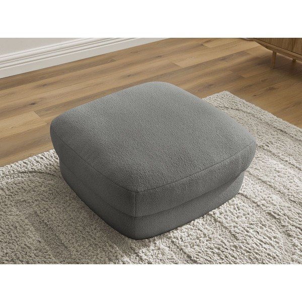 Tamsiai pilkos spalvos taburetė iš boucle Leonore – Bobochic Paris-image-4