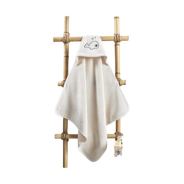 Smėlio spalvos kūdikių rankšluostis iš bambuko ir medvilnės Mila - Lydia&Co-image-2