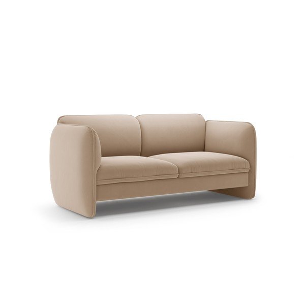 Rudos spalvos sofa iš velveto 168 cm Georgia – Micadoni -image-2