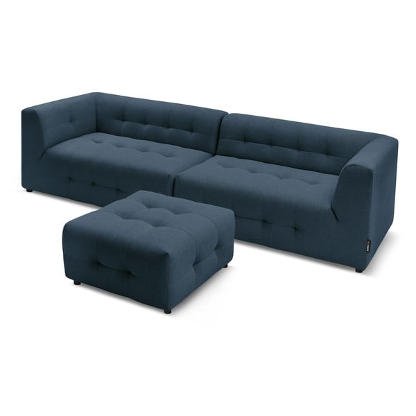 Tamsiai mėlyna sofa 324 cm Kleber - Bobochic Paris-image-4