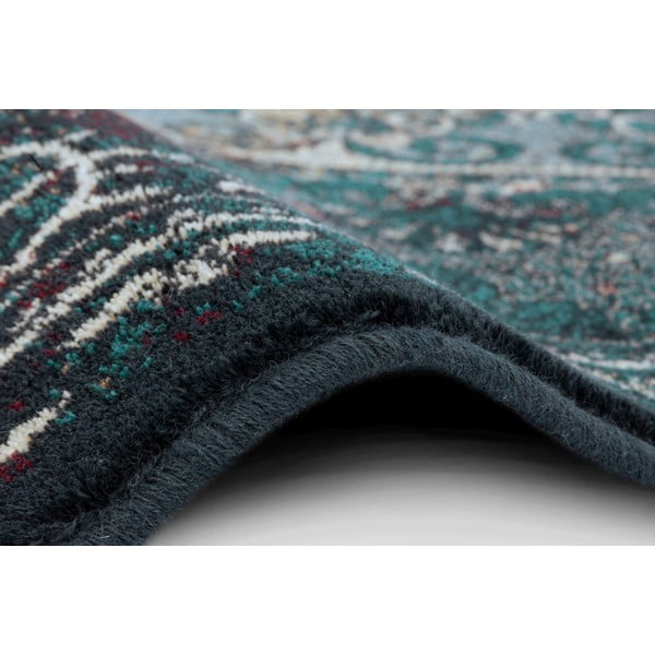 Kilimas iš vilnos smaragdinės spalvos 200x300 cm Ann – Agnella-image-2