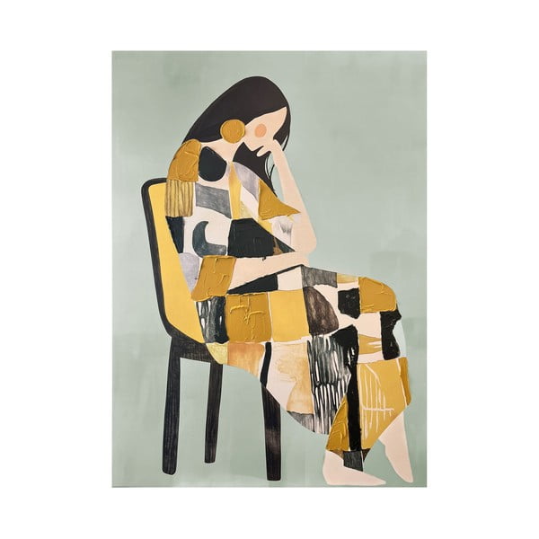 Paveikslas su rankomis dažytais elementais 70x100 cm Penelope – Styler