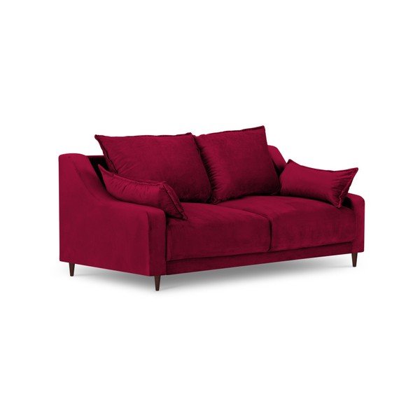 Raudona aksominė sofa Mazzini Sofas Freesia, 150 cm-image-2