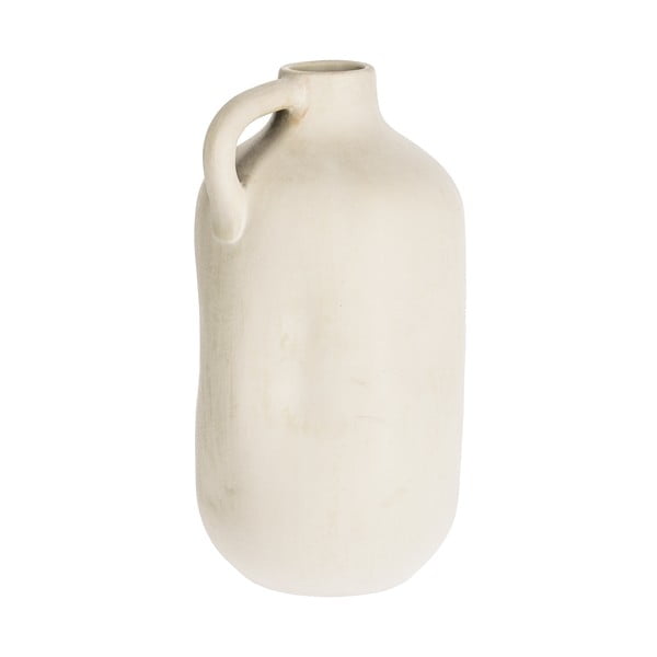 Balta keraminė vaza Kave Home Caetana, aukštis 55 cm