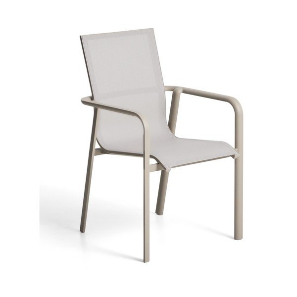 Smėlio spalvos/taupe spalvos sodo kėdė Canea – Kave Home