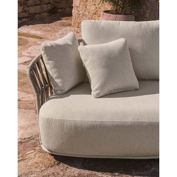 Smėlio spalvos/taupe spalvos sodo modulinė sofa 170 cm Osani – Kave Home-image-2