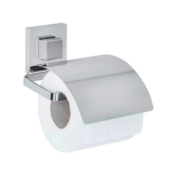 Klijuojamas iš plastiko vonios reikmenų rinkinys blizgios sidabrinės spalvos Quadro – Wenko-image-4