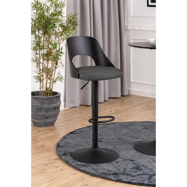 Tamsiai pilkos spalvos reguliuojamo aukščio baro taburėtės 2 vnt. (sėdynės aukštis 84 cm) Lucy – Actona-image-2