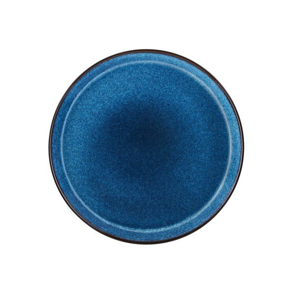 Juodos spalvos/mėlynos spalvos iš akmens masės lėkštė ø 27 cm Gastro Dark Blue/Black – Bitz