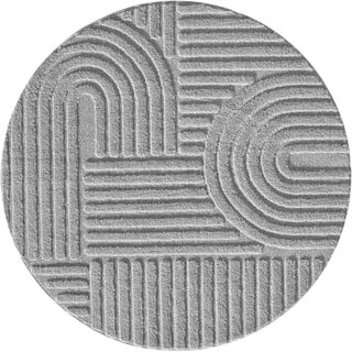 Apvalios formos kilimas šviesiai pilkos spalvos ø 120 cm Art – Ayyildiz Carpets