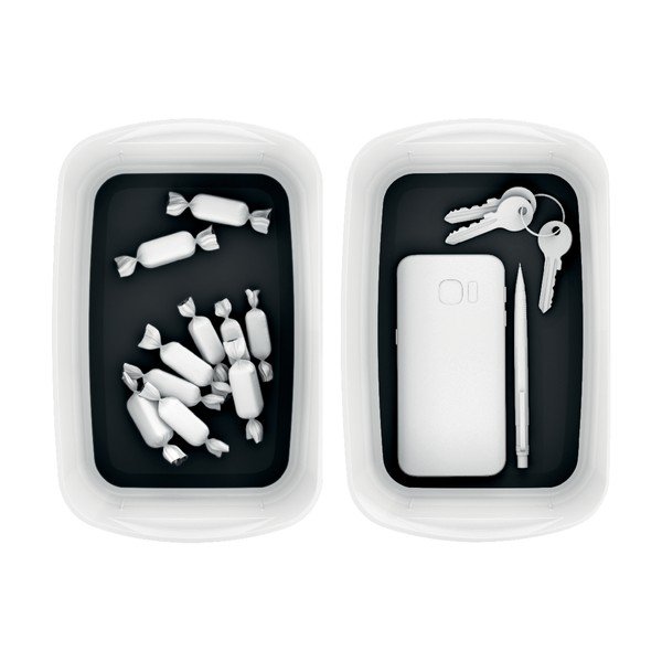 Balta ir juoda Leitz MyBox stalo dėžutė, 24,5 cm ilgio-image-2