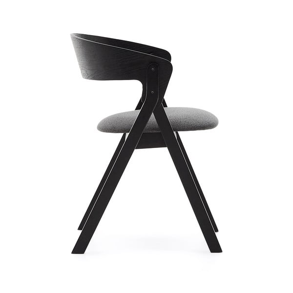 Juodos spalvos valgomojo kėdė Godia – Kave Home-image-3
