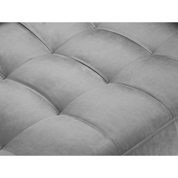 Šviesiai pilka aksominė sofa Milo Casa Santo, 174 cm-image-1