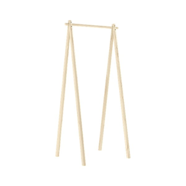 Natūralios spalvos pušies medienos drabužių lentyna Hongi - Karup Design-image-3