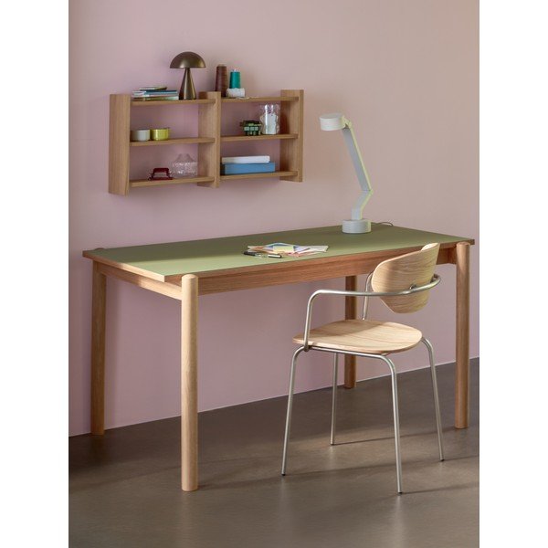 Natūralios spalvos kelių aukštų sieninė lentyna iš ąžuolo 85 cm Kant – Hübsch-image-2