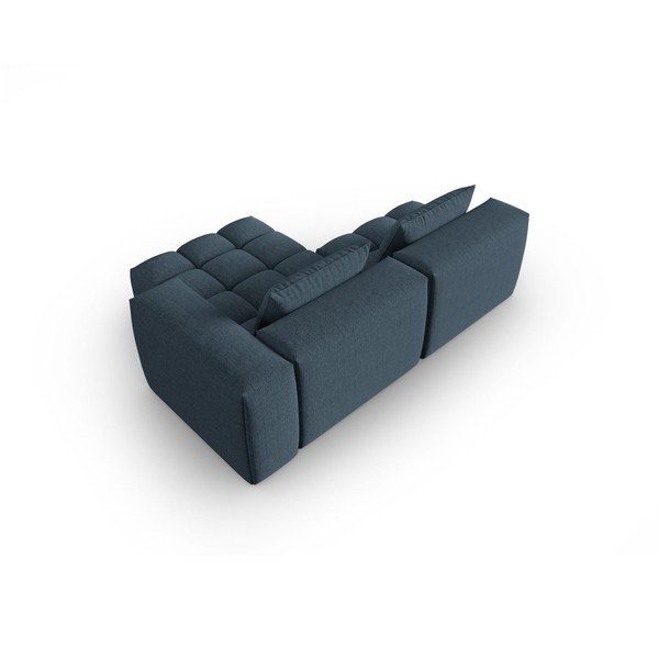 Tamsiai mėlynos spalvos kampinė sofa (su dešiniuoju kampu/su gultu) Verona – Cosmopolitan Design-image-4