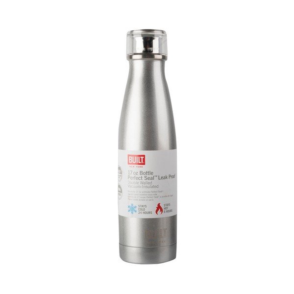 Pilkas nerūdijančio plieno termo butelis "Creative Tops Built", 483 ml-image-1