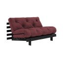 Sulankstoma sofa bordo spalvos 140 cm Roots Black Night – Karup Design